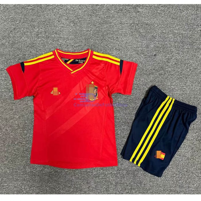 Camiseta España 2012 1ª Equipación Retro Niño Kit - 图片 1