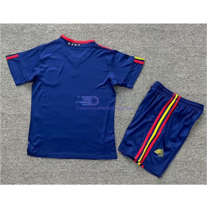 Camiseta España 2010 2ª Equipación Retro Niño Kit - 图片 2