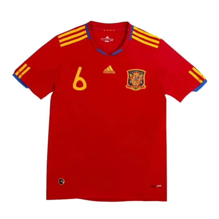 Camiseta A.INIESTA 6 2010 1ª Equipación Retro - 图片 2